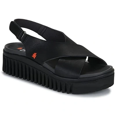 Abbildung von ART Damen Brighton Sandale mit Absatz, Schwarz, 40 EU