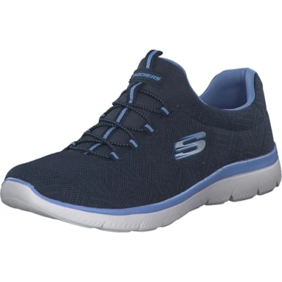 Abbildung von Skechers Damen Summits Artistry Chic Sneaker, Marineblauer Netzbesatz, 39.5 EU