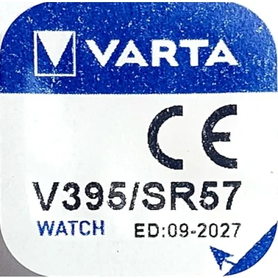 Abbildung von Varta V395/SR57 Knopfzelle Silberoxid Uhrenbatterie, 1 Stück
