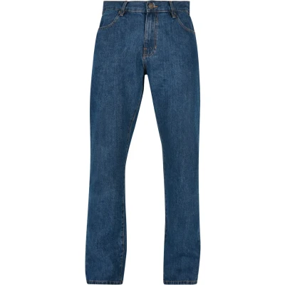 Abbildung von Urban Classics Straight LEG Jeans Leg, Herren, Größe: 30x32, Mid indigo washed