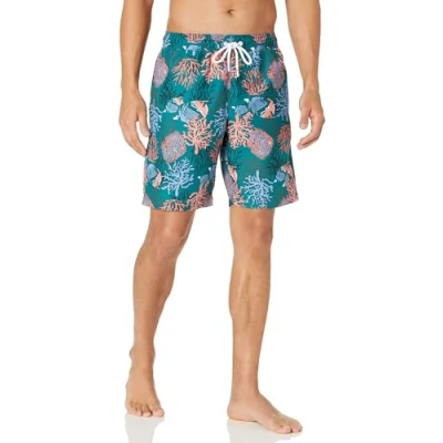 Abbildung von Amazon Essentials Herren Badehose, Schnell Trocknend, 23 cm, Korallenorange, XXL
