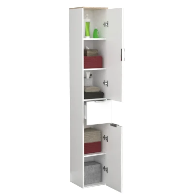 Abbildung von VCM Hochschrank Holz Badmöbel Badschrank Donali (1 St)