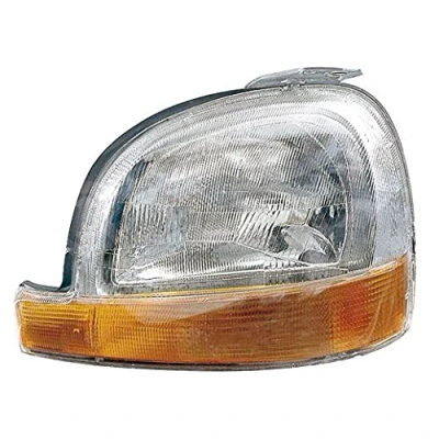 Abbildung von ABAKUS 551 1127L LD EM Scheinwerfer links H4 gelb mit Blinklicht für Rechtsverkehr P43t RENAULT: Kangoo I, I Rapid