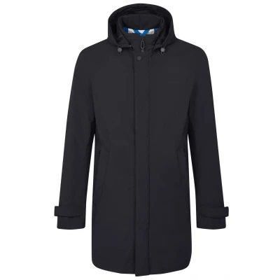 Abbildung von bugatti Stehkragen Wasser UND Windabweisend Regenjacke / wasserabweisende Jacke, Herren, Größe: 52, Marine