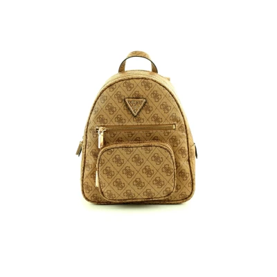 Abbildung von Guess Small Backpack Tagesrucksack, Damen, Größe: One Size, Latte logo
