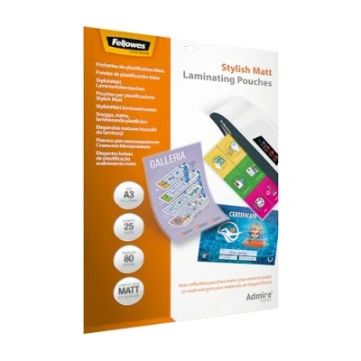 Abbildung von Fellowes Admire A3 Laminierfolien Stylish Matt
