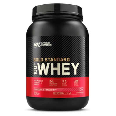 Abbildung von OPTIMUM NUTRITION Gold Standard Whey 908g Dose / Delicious Strawberry