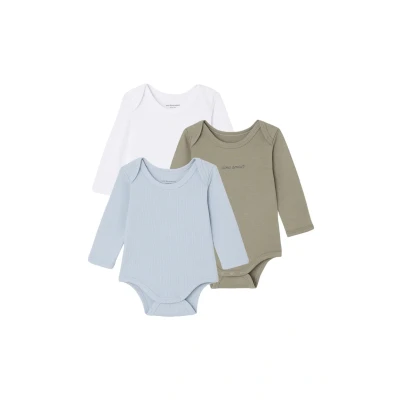 Abbildung von Bio Kollektion: 3er Pack Baby Schlupfbodys