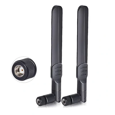 Abbildung von Bingfu WLAN Antenne, 2,4G/5,8GHz 8dBi MIMO RP SMA Antenne Kompatibel mit ASUS Fenvi Rosewill Gigabyte Router Mini PCI Express PCIE Netzwerkkarte WiFi Adapter Überwachungskamera, 2 Stück
