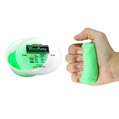 Abbildung von CanDo Antimikrobielle Theraputty Therapie Knetmasse 113 g Grün (medium)