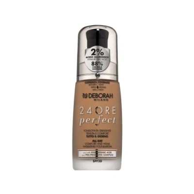 Abbildung von Deborah Milano 24 Stunden Flüssigkeitsfoundation Perfect Feuchtigkeitsspendende SPF 20, N.6 Caramel, 30,0 ml, 1