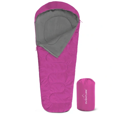 Abbildung von Oventure Mumienschlafsack SleepPlus pink Komfort bis 6 C Leicht und kompakt Für Camping Backpacking