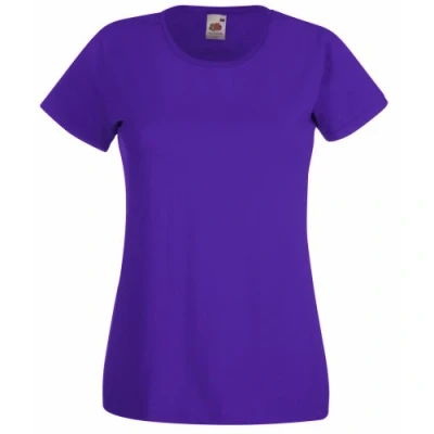 Abbildung von Fruit of the Loom Damen T Shirt rot XX Large