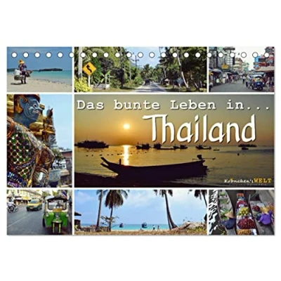 Abbildung von Das bunte Leben in Thailand (Tischkalender 2025 DIN A5 quer), CALVENDO Monatskalender