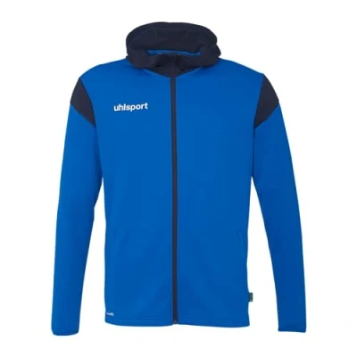 Abbildung von uhlsport Fußball Squad 27 Track Hood Jacke Unisex Trainings Sport Sweat Shirt mit Kapuze und Stehkragen