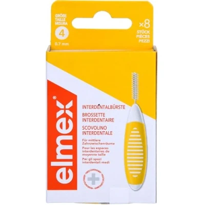 Abbildung von elmex Interdental Bürste gelb, Größe 4, 0,7 mm 8 St