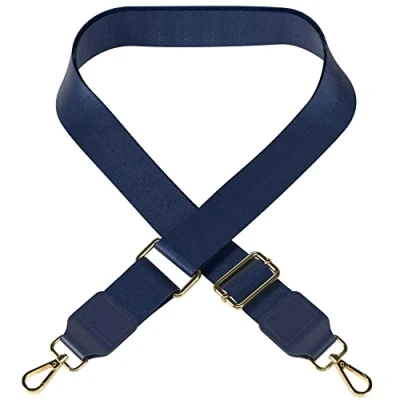 Abbildung von EAZY CASE Schulterriemen Schultergurte für Taschen unifarbend Body Bag Riemchen Wechselband Ersatzgurt mit Karabiner Verschluss Blau