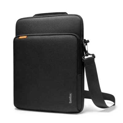 Abbildung von tomtoc 360 Laptoptasche für 13 Zoll MacBook Air 2024 2018 M3/A3113 M2/A2681 M1/A2337, Pro M2/A2686 M1/A2338 2022 2016, Premium Rundumschutz Tasche Laptopülle, Schwarz