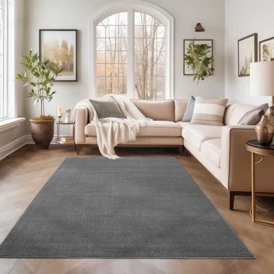 Abbildung von Teppich Unicolor Einfarbig, SIMPEX24, Läufer, Höhe: 11 mm, Einfarbig Kurzflor Wohnzimmer verschiedene farben und größen