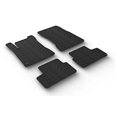 Abbildung von Gledring 0510 Fußmattensatz Gummi vorne und hinten 4 schwarz 750mm 550mm MERCEDES BENZ: CLA Shooting Brake