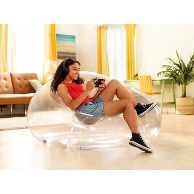 Abbildung von Intex Luftsessel TRANSPARENT BEANLESS BAG CHAIR