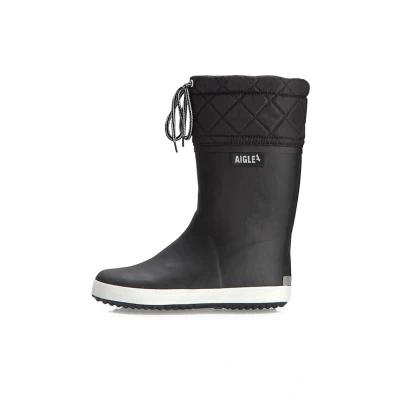 Abbildung von Aigle Giboulee Unisex Gummistiefel für Kinder, Größe: 19, Noir/blanc Schuhe