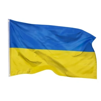 Abbildung von PHENO FLAGS Flagge Ukraine 90 x 150 cm Ukrainische Fahne Nationalflagge (Hissflagge für Fahnenmast), Inkl. 2 Messing Ösen