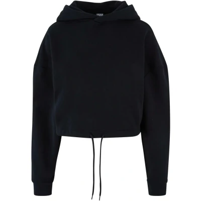 Abbildung von Urban Classics Cropped Kapuzenpullover, Damen, Größe: Large, Black