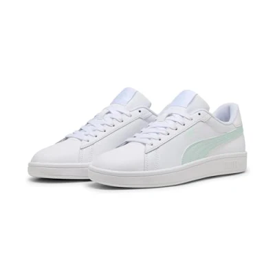 Abbildung von Puma Smash 3.0 Sneaker low, Größe: 40.5, White/peaceful blue Leder und lederimitat