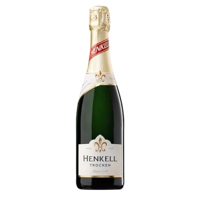 Abbildung von Henkell Trocken Deutscher Premium Sekt (1x0,75l) Trockener Schaumwein aus vier erlesenen Grundweinen darunter Chardonnay Feinperlig, fruchtig frisch, vegan