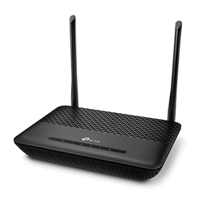 Abbildung von TP Link TD W9960v DSL Modem Router, VDSL Vectoring 100Mbit/s, 4 x 100Mbps Ports, N300 WLAN, Bis zu 6 DECT Mobilteile, Unterstützt Telekom, O2, 1&amp;1, nicht Vodafone MIC, nur für Deutschland