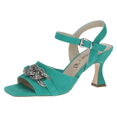 Abbildung von Caprice Riemensandalette, Damen, Größe: 36, Emerald suede Schuhe