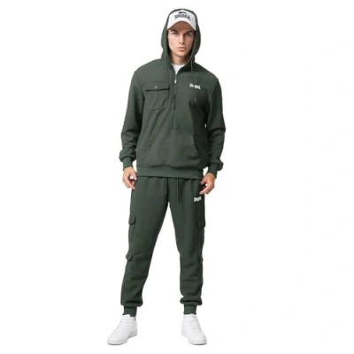 Abbildung von Lonsdale MIT Normale Passform Corbalton Trainingsanzug, Herren, Größe: Large, Olive white