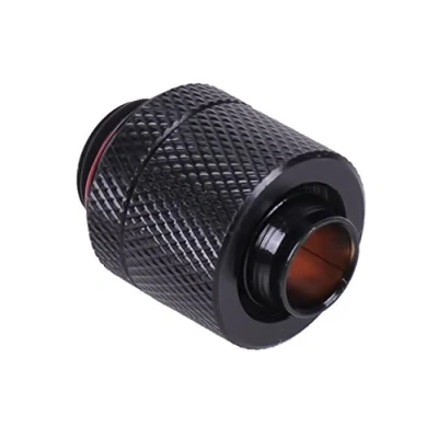 Abbildung von 13/10mm (10x1,5mm) Anschraubtülle G1/4 gerändelt black matt