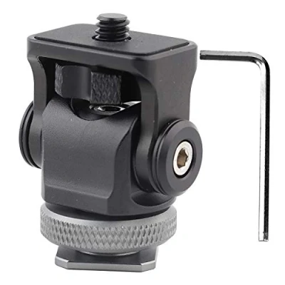 Abbildung von EBTOOLS für Mikrofonhalter Photo Camera Hot Shoe Mount Adapter 1/4 &#039;&#039; Schraube Flash Aluminiumlegierung Led Videoleuchte Mikrofon (S