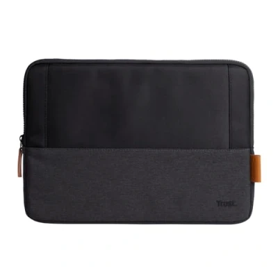 Abbildung von Trust Lisboa Laptophülle 13.3 Zoll, Laptoptasche aus Recycelten PET Flaschen, Arbeitstasche Laptop Sleeve, Tasche Herren Damen für MacBook Notebook HP Dell Asus Lenovo Reisen Business Schwarz