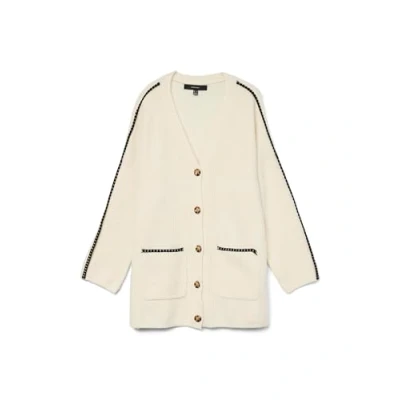 Abbildung von Vero Moda Vmzora V NECK Cardigan Strickjacke, Damen, Größe: XS, Birch/chocolate