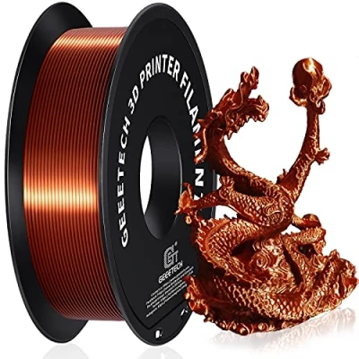 Abbildung von GEEETECH PLA Filament 1.75mm Silk Copper, 3D Drucker 1kg Spool