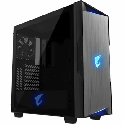 Abbildung von Gigabyte CaseGIGABYTEAORUS C300 GlassMidiTowerNot IncludedATXMicroATXMiniITXColour BlackGB AC300G