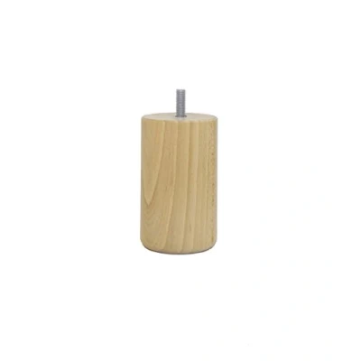 Abbildung von La Fabrique de Pieds Die fertigt Füße am20170133 Spiel Schaukelfüße 4er Zylinder Holz lackiert Klar 10 x 6 cm