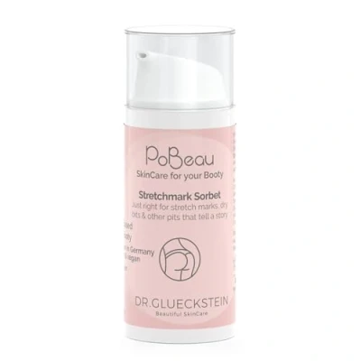 Abbildung von PoBeau® Stretchmark Sorbet Balsam für die Regeneration der Haut Milderung und Prävention von Dehnungsstreifen durch Phytokomplex Zarte Silikonbasis 100% Vegan 30ml