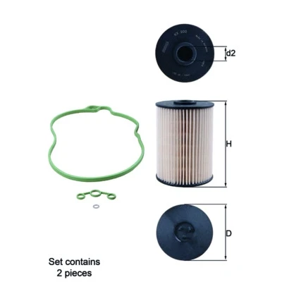 Abbildung von Kraftstofffilter MAHLE KNECHT KX 200D/S