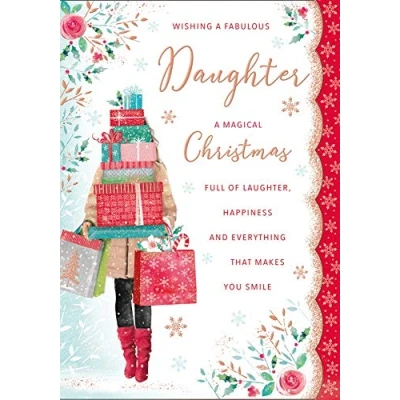 Abbildung von Regal Publishing Traditionelle Weihnachtskarte für Tochter, 25,4 x 17,8 cm, C85289