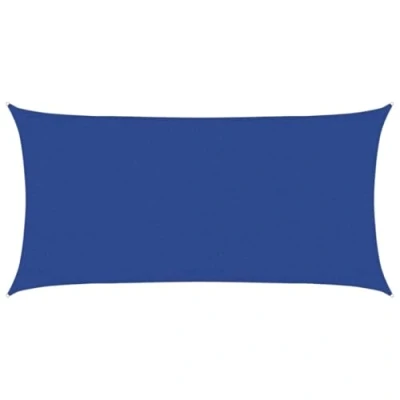 Abbildung von vidaXL Sonnensegel, UV Schutz Sonnenschutz für Terrasse Balkon Garten, Windschutz Wetterschutz Rechteckig, Sonnendach, 160g/m² Blau 3x6m HDPE