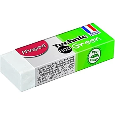 Abbildung von Maped M115920 Radierer Technic 600, PVC frei, 1 Stück, grün