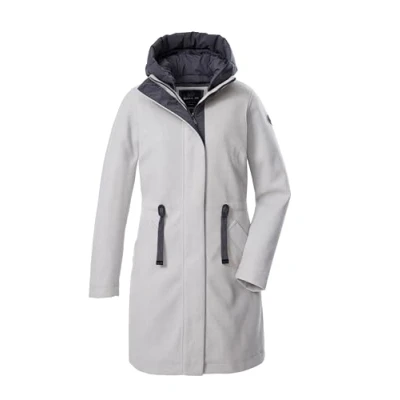 Abbildung von G.I.G.A. DX Damen Fleece Parka/Mantel mit abknöpfbarer Kapuze GW 46 WMN PRK, grau melange, 36, 41988 000