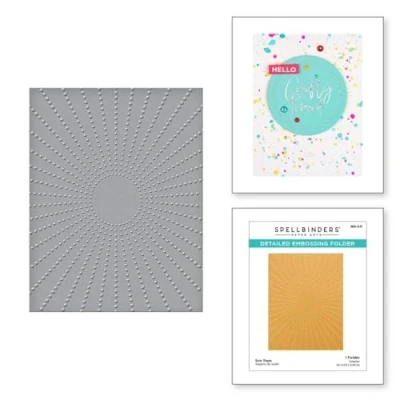 Abbildung von Spellbinders Papercrafts Inc. Prägeschablone, Sonnenstrahlen, halbdeckend