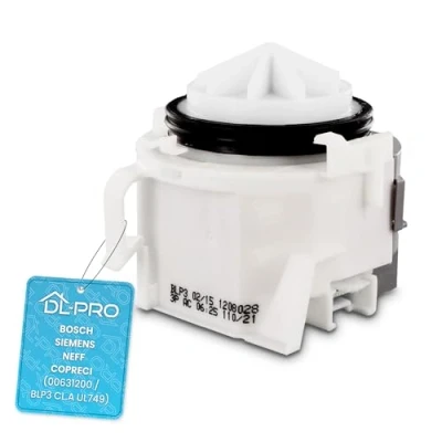 Abbildung von DL pro Ablaufpumpe Laugenpumpe für Bosch Siemens Neff Copreci Pumpe Spülmaschine Geschirrspüler (00631200 / BLP3 CL.A UL749)