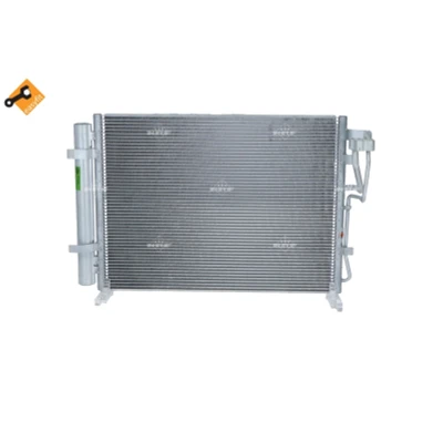 Abbildung von NRF Easy Fit 350014 Klimakondensator mit Trockner, Dichtring 13,8 9,2 Aluminium 490 HYUNDAI: ix20, KIA: Venga Kasten / Schrägheck,