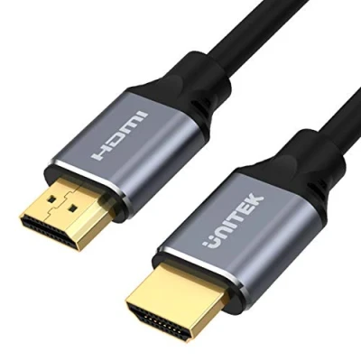 Abbildung von Unitek HDMI 2.1 Kabel 2M 8K │ Ultra High Speed ruckelfreies 8K@60Hz, 4K@120Hz Dynamische HDR 10 +, Dolby Vision, eARC für OLED TV, Gaming, Xbox Series X, PS5 Aluminium Steckern, flexible